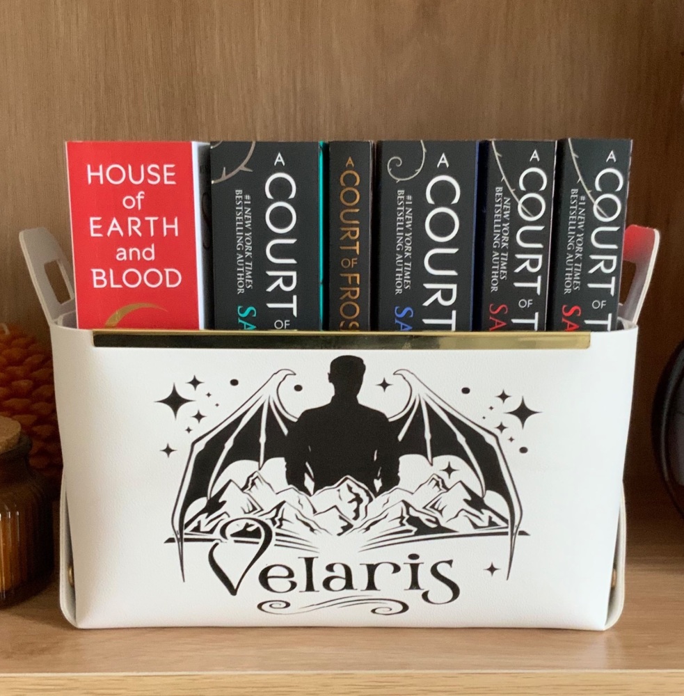ACOTAR Rhysand PU Leather Book Basket, Sarah J Maas Officially Licensed Merch