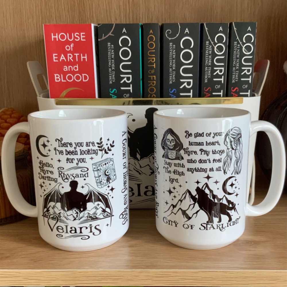 ACOTAR Feyre & Rhysand 15oz Mug, Sarah J Maas Official Licensed Merch