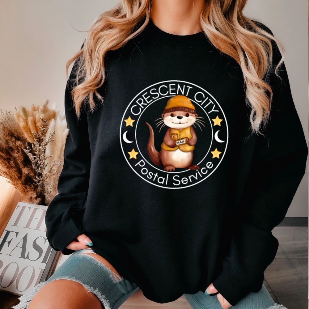 Crescent City Otter Sweatshirt, Otter Mail Postal Service,  Sarah J Maas Licensed Merch