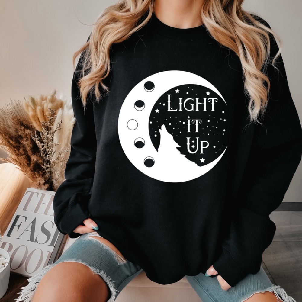 Light It Up Sweatshirt, Crescent City, Sarah J Maas Licenced Merch