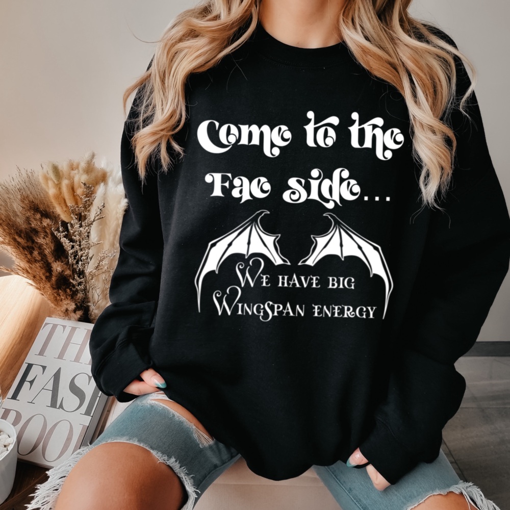 ACOTAR Bat Boys Wingspan Energy Spicy Sweatshirt V2, Sarah J Maas Official Licensed Merch