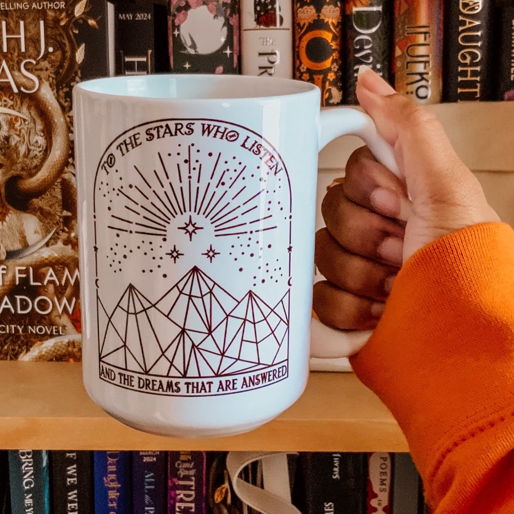 ACOTAR 15oz Mug, Officially Licensed Sarah J Maas Merch, To the stars who listen, and the dreams that are answered