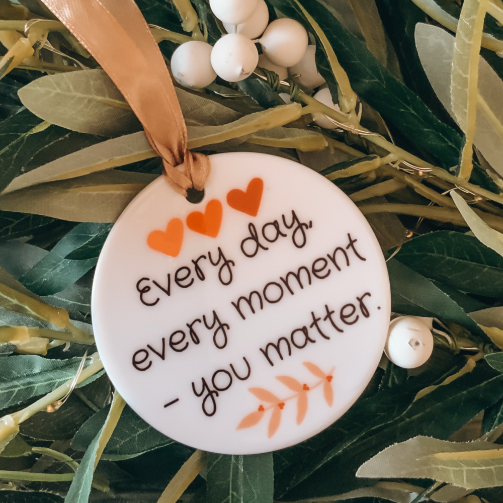 ‘You matter” Ceramic Keepsake Hanging Decoration