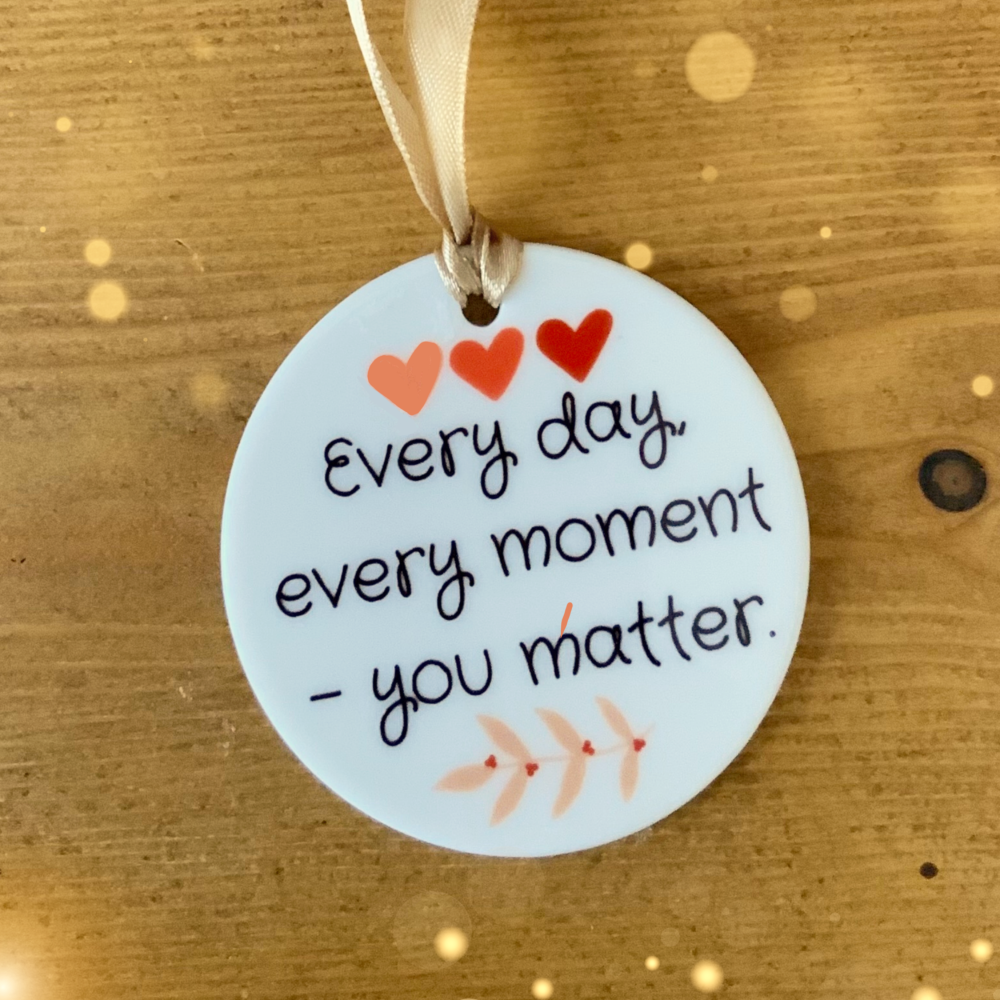 Ceramic Keepsake ‘You matter” Hanging Decoration
