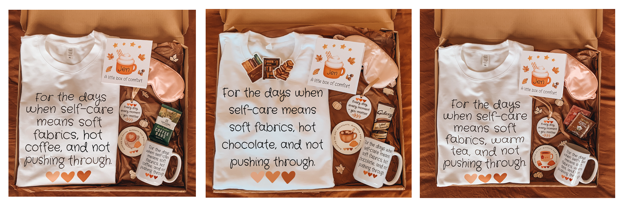 Cosy Self-Care Comfort Boxes â€“ Coffee, Tea & Hot Chocolate Editions