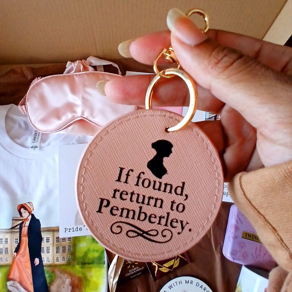 Jane Austen Pride & Prejudice Key Ring / Bag Charm - Pemberley
