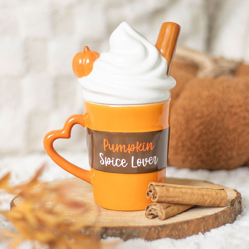 Pumpkin Spice Latte Lidded Mug