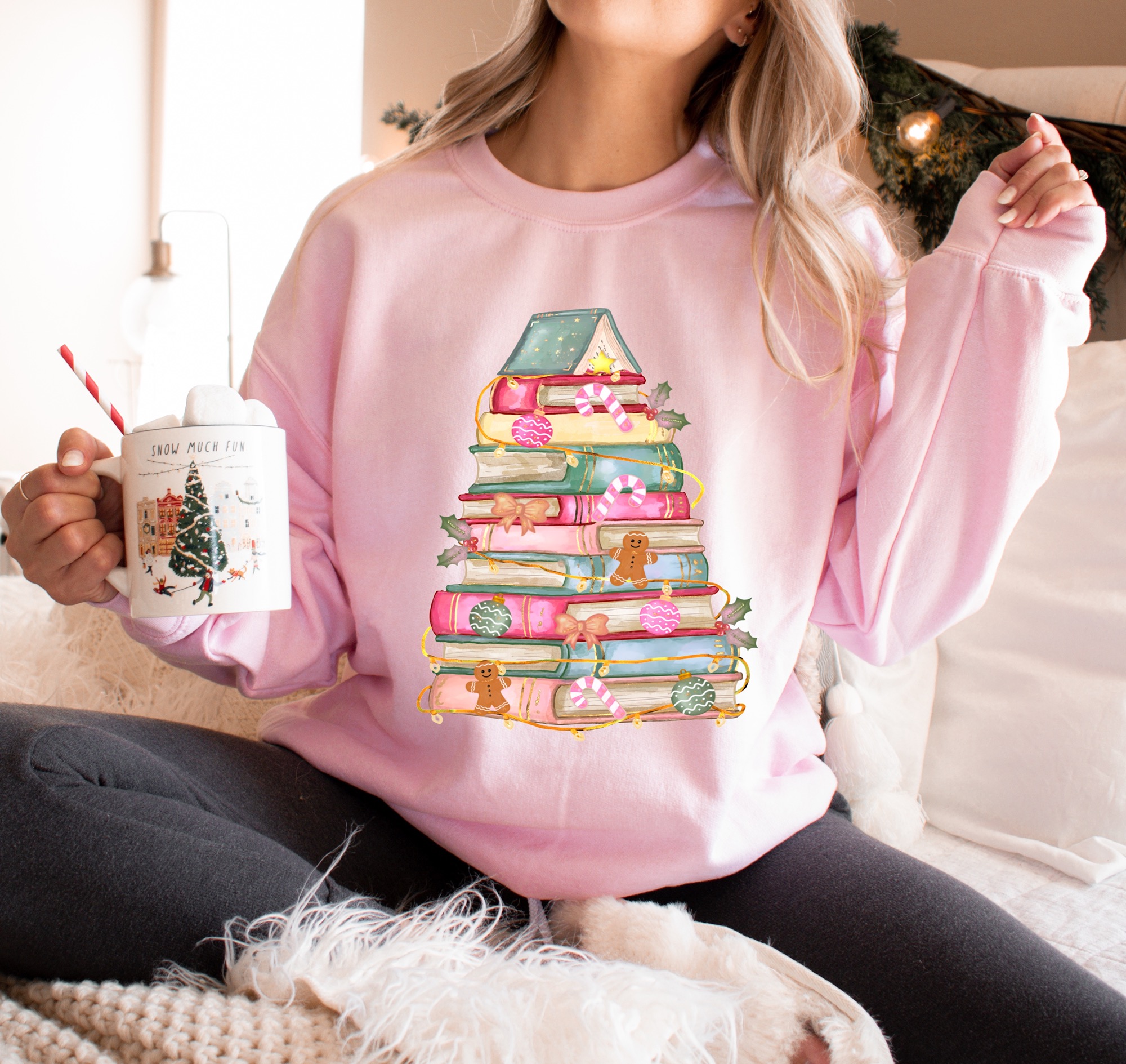 Christmas Book Tree Sweatshirt