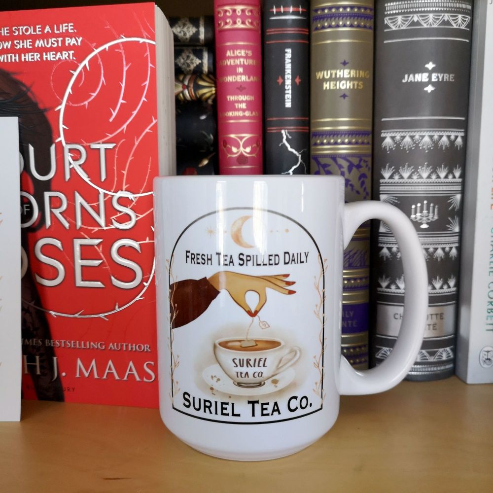 Suriel - Fresh Tea Spilled Daily 15oz Mug | Officially Licensed Sarah J Maas Merch