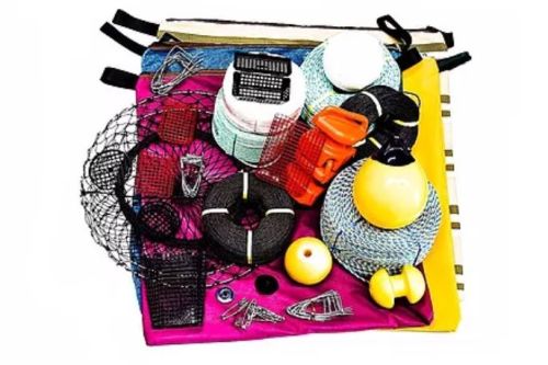 Crabbing Throw Line Kit With Crab Tongs And One Size Fits Al