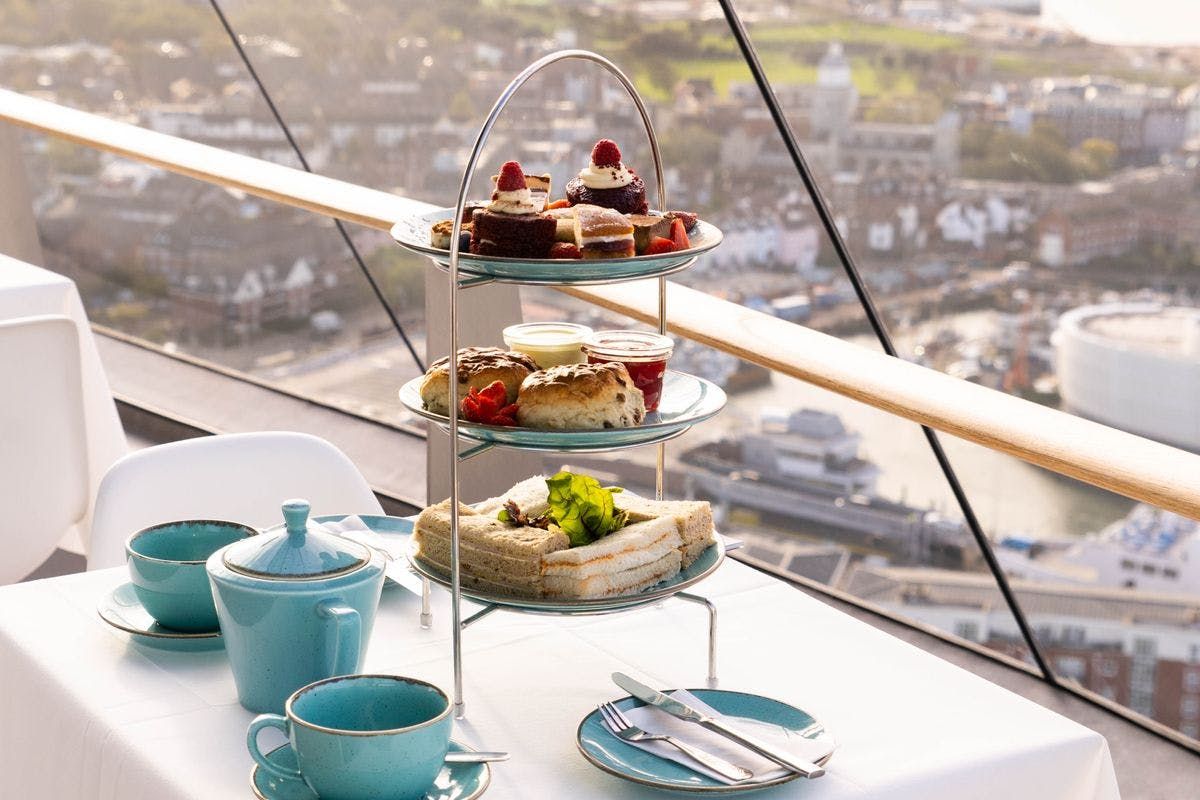 Tuck into Afternoon Tea at The Clouds Cafe, 105 metres above sea level