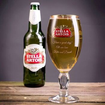 This is the Personalised Authentic Stella Glass
