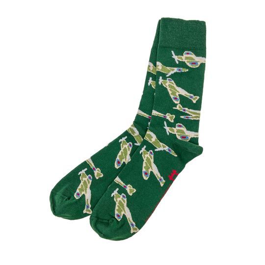 English Heritage has these Spitfire Repeat Socks Green