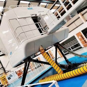 This is a Professional Full Motion Flight Simulator