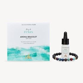 How about the Alexandra Kay Time to Relax Aroma Bracelet Gift Set?