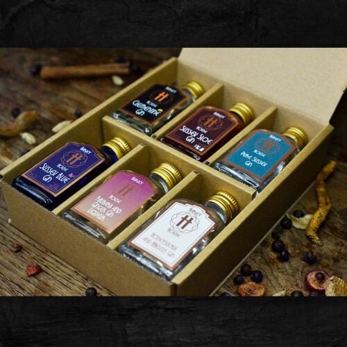 This is the Sussex Gin Gift Pack Of Six Miniatures