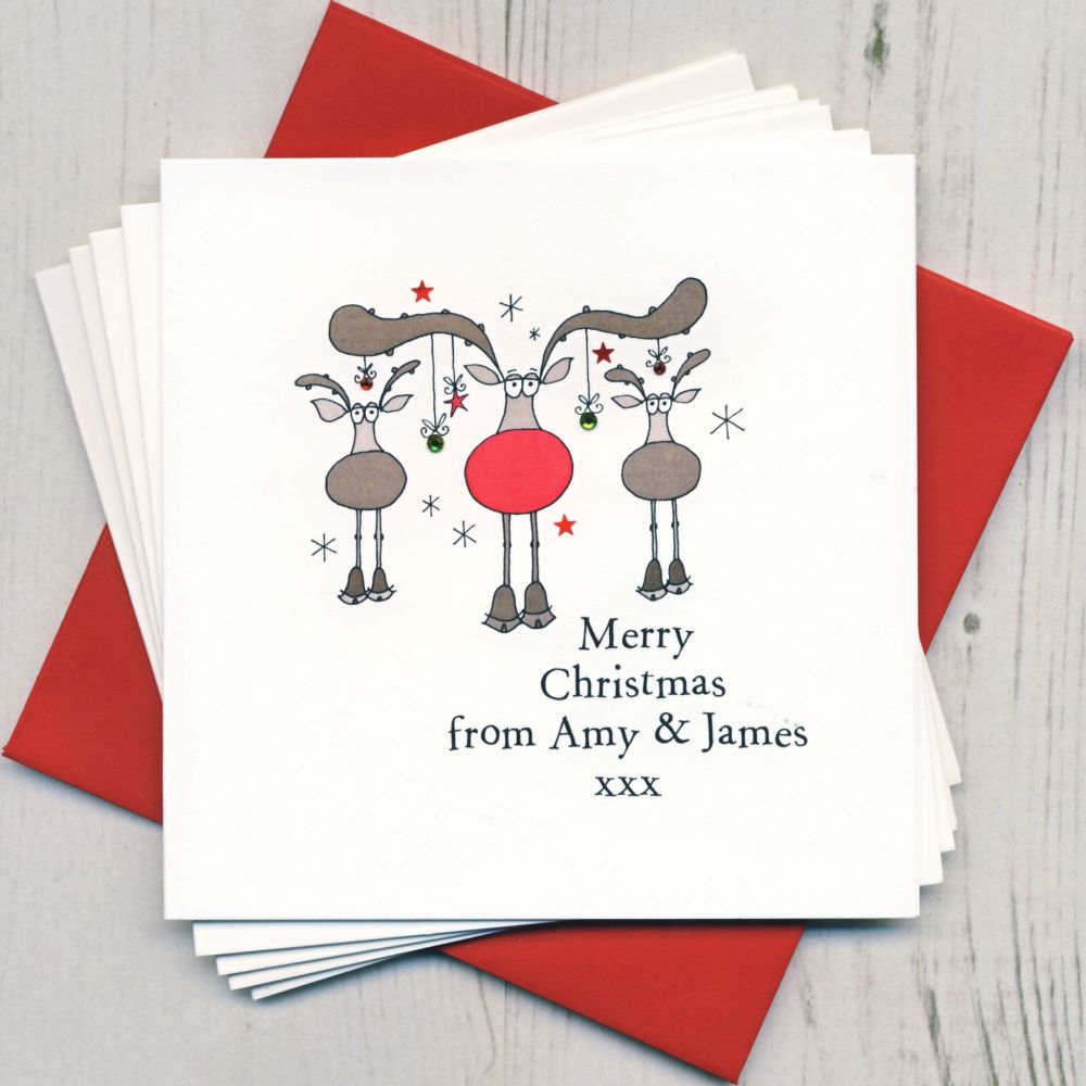 Personalised Rudolph Cards