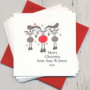 Personalised Rudolph Christmas Cards