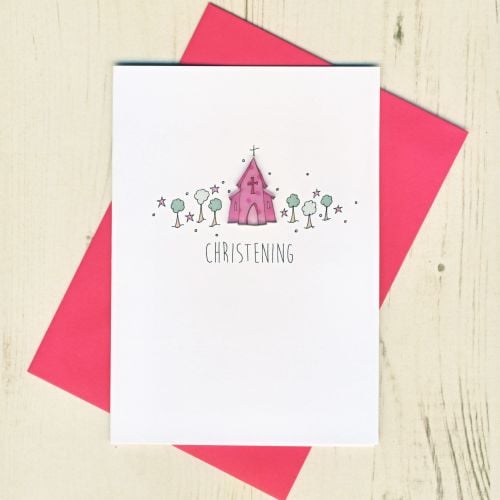 Girl's Christening Card