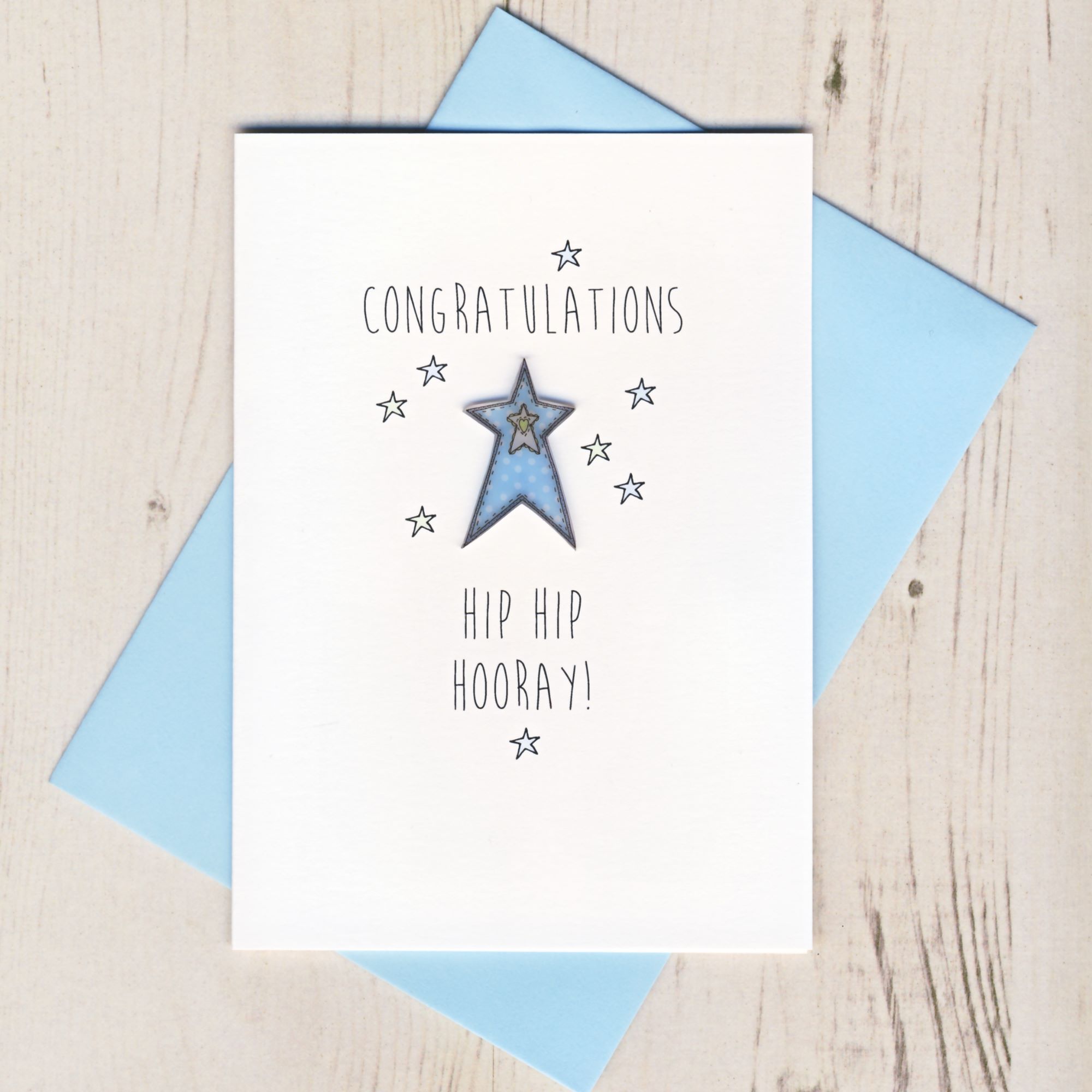 Handmade Sparkling Congratulations Card