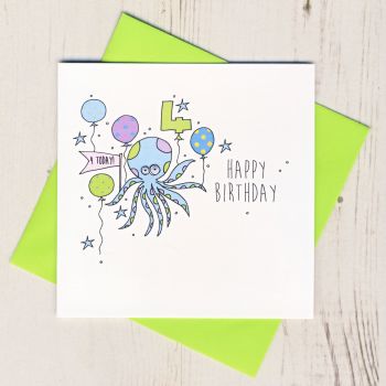 Happy 4th Birthday Octopus