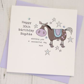  Personalised Horse Happy Birthday