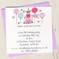 Pack of Unicorn Party Invitations