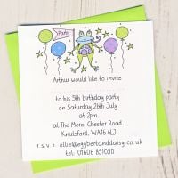 Pack of Frog Party Invitations