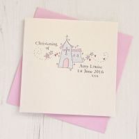 Personalised Girl's Christening Card