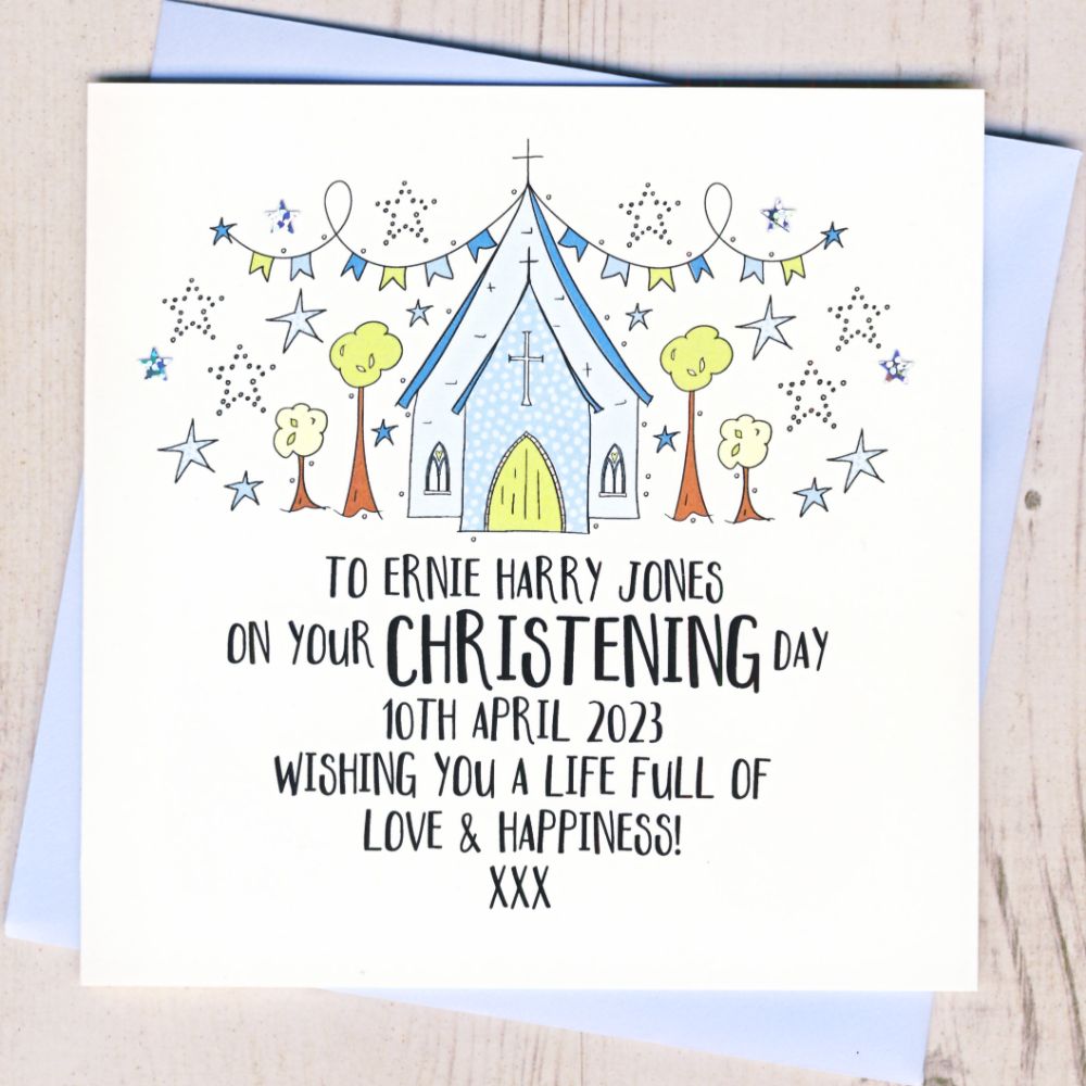 <!-- 007 -->Personalised Christening Cards