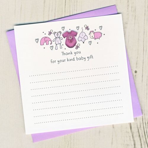 Pack of Baby Gift Thank You Cards
