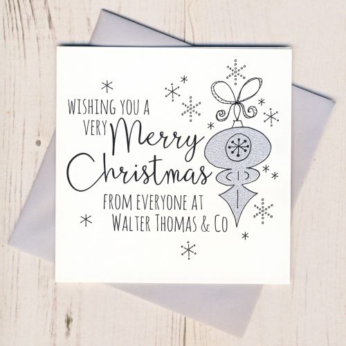 Personalised Glittery Stockings Cards