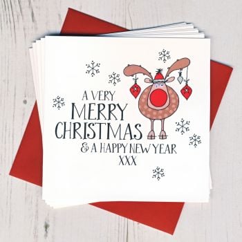 Mixed Pack of Ten Wobbly Eyes Christmas Cards