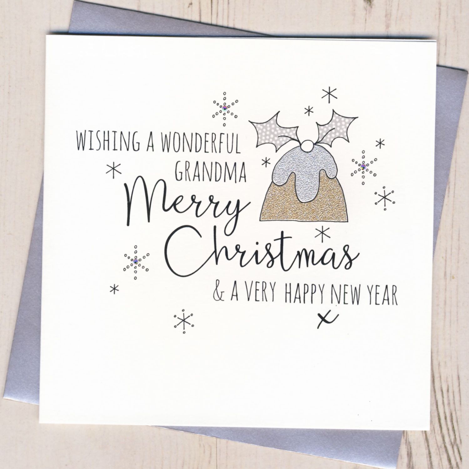 handmade grandma christmas card