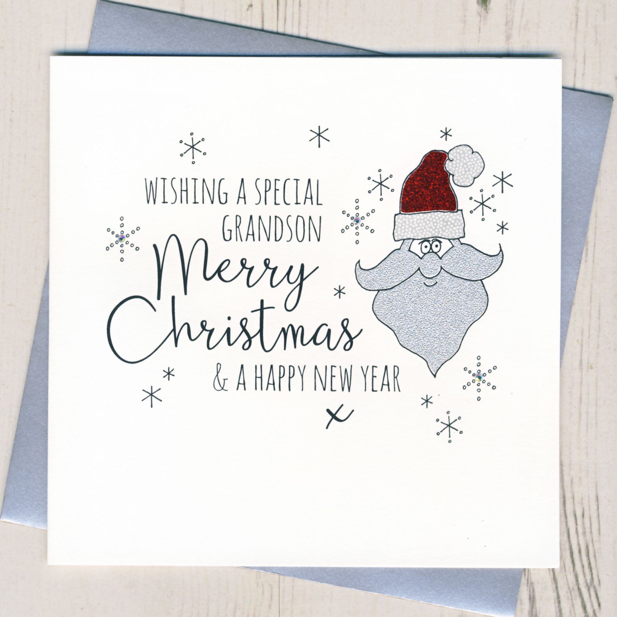 handmade grandson christmas card