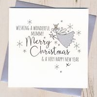 <!-- 023 -->Glittery Mummy Christmas Card