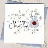 <!-- 002-->Glittery Uncle Christmas Card