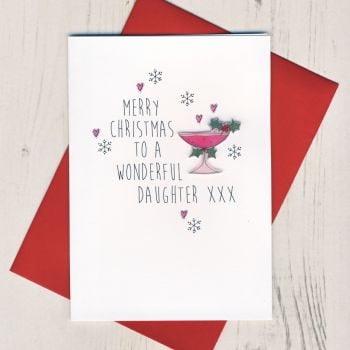 To A Wonderful Daughter Christmas Card