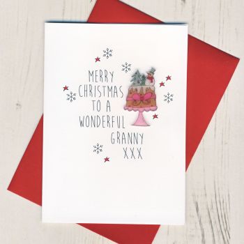 To A Wonderful Grandma Christmas Card