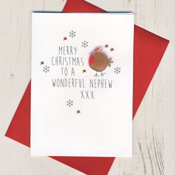 To a Wonderful Nephew Christmas Card