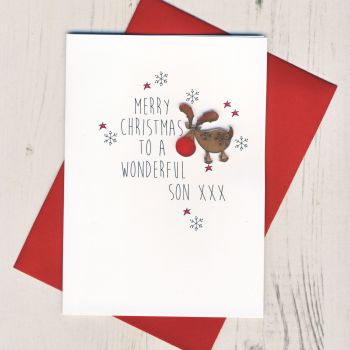 To a Wonderful Son Christmas Card