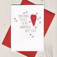 To A Wonderful Wife Christmas Card