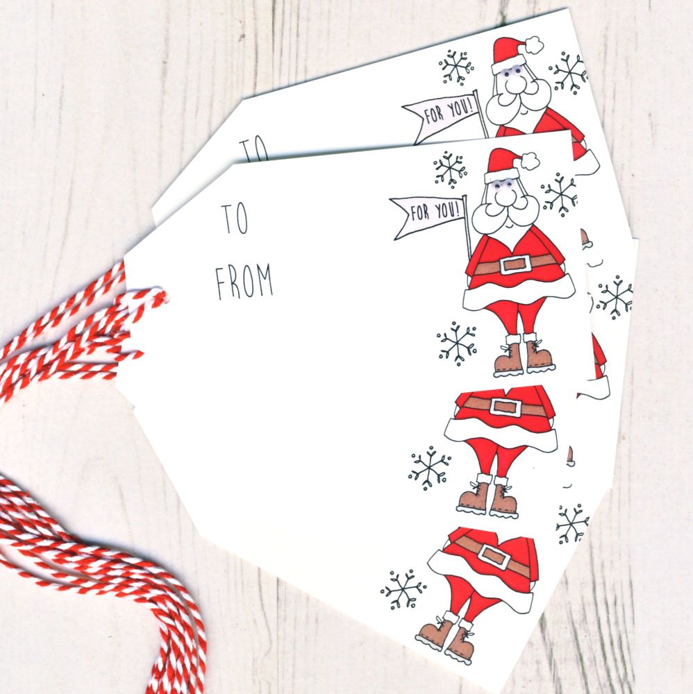 Pack of 5 Santa Gift Tags