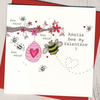 Personalised Bee My Valentine