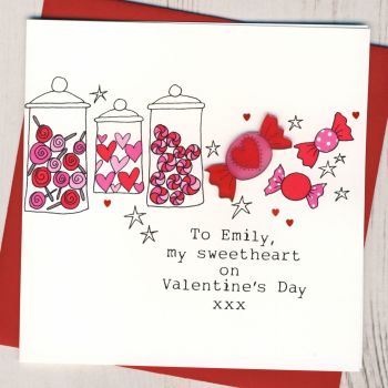 Personalised Sweetheart Valentines Card
