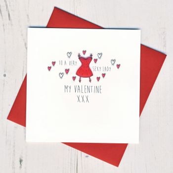 Sexy Lady Valentines Card