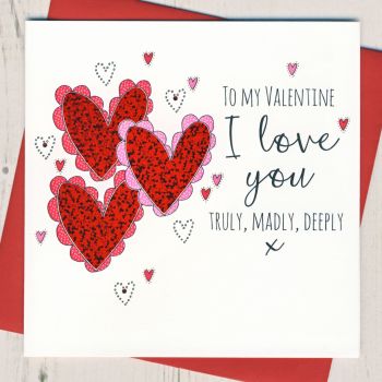 Truly Madly Deeply Valentine Card
