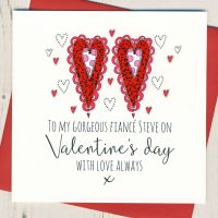 <!-- 028 -->Personalised Fiance Valentines Card