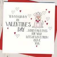 <!-- 045 -->Personalised Valentines Card From The Dog or Dogs
