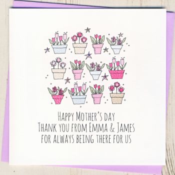 Personalised 'Thank You For Always Being There' Mother's Day Card